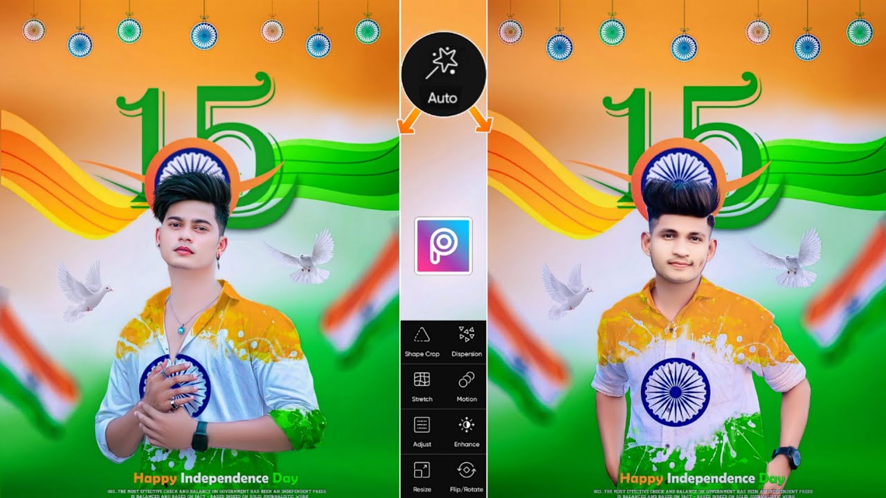 15 august photo editing | Independence day photo editing picsart | 15 august photo editing 2023