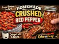 Making Homemade Crushed Red Pepper 🌶️ | Easy Dehydrator Recipe from Garden to Jar