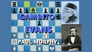 Partidas de Paul Morphy - Gambito Evans con Blancas