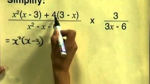 Multiplying Algebraic Fractions