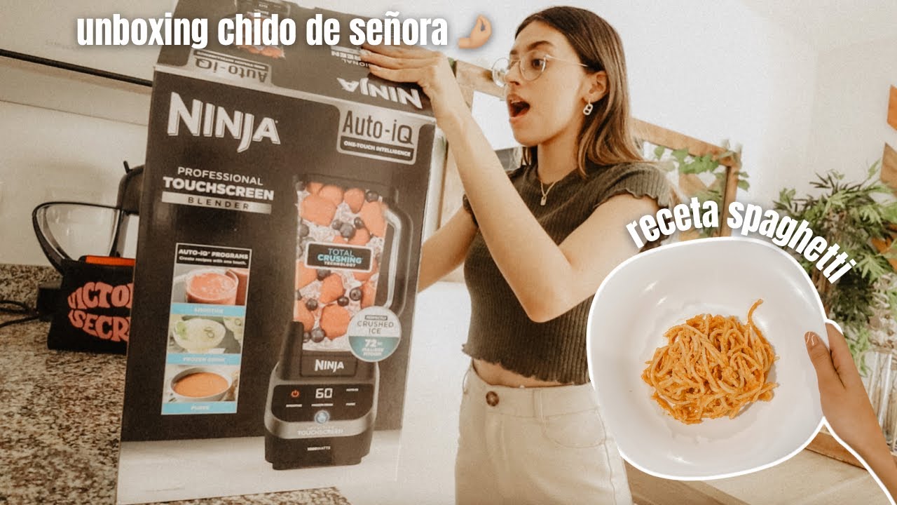 unboxing de la nueva licuadora súper pro!! + receta spaghetti cremoso + un día conmigo 🙌🏼