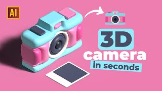 HOW TO DRAW A 3D CAMERA IN ADOBE ILLUSTRATOR screenshot 5