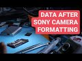 data extraction after format sony 7AIII