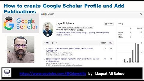 How to Create Google Scholar Profile for research findings| Research Articles