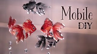 [Resin] Making goldfish mobiles using alcohol markers. The design sheet can be downloaded for free.