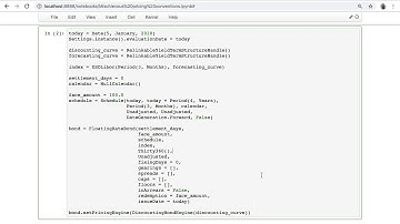 QuantLib notebooks: mischievous bond conventions
