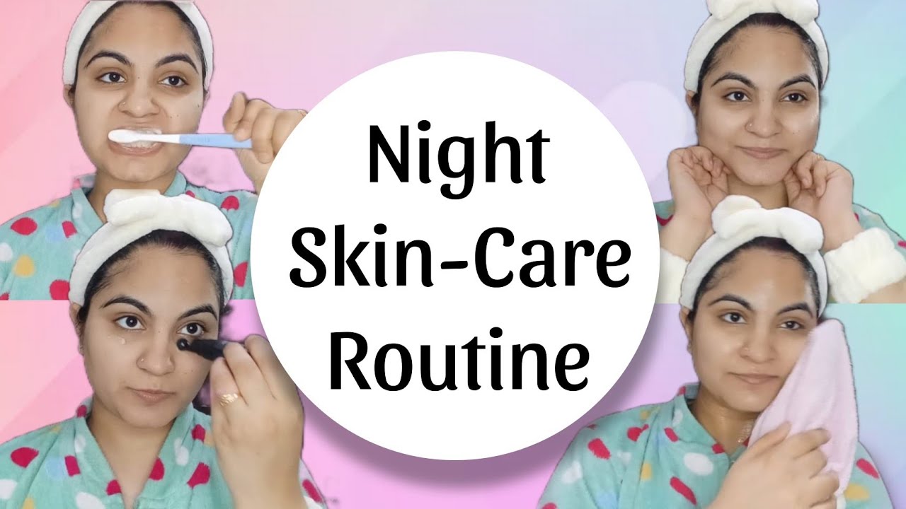 My NIGHT skin care routine for GLOWING skin | Simple skin care routine ...