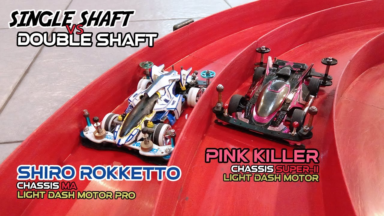 [ミニ四駆 ] Single Shaft vs Double Shaft (PART 2) Liberty Emperor BS vs