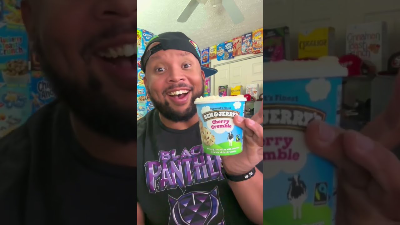 Ben and Jerry’s NEW Cherry Crumble limited batch flavor 