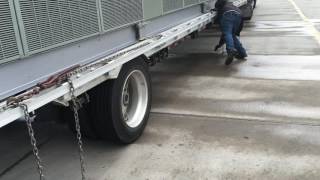 Trucking | How to secure a large A/C unit | LoShawn Parks