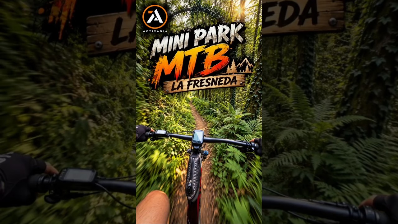 Nos encontramos con este bosque para divertirte con la bici, La Fresneda Asturias