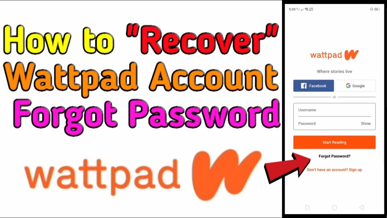 How to Recover Wattpad Account if you Forgot your Password