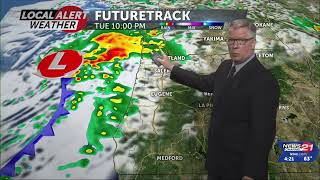 Snow on Mt. Bachelor, rainy and cool pattern ahead