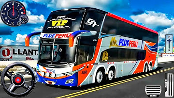 Real Double Decker Bus Simulator - Extreme Mountain Route Driving - Bus Game Android Gameplay
