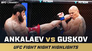 ROUND 5 TKO 👀 | Magomed Ankalaev vs. Bogdan Guskov | UFC Fight Night Mini Fight Highlights