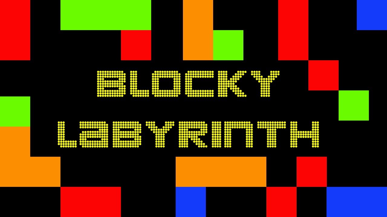 Flash Game Friday - Blocky Labyrinth - YouTube