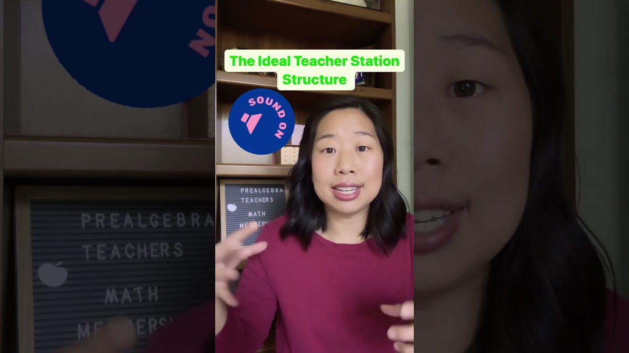 The ideal teacher station structure! 