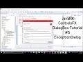 JavaFX ControlsFX DialogBox Tutorial #5 ExceptionDialog