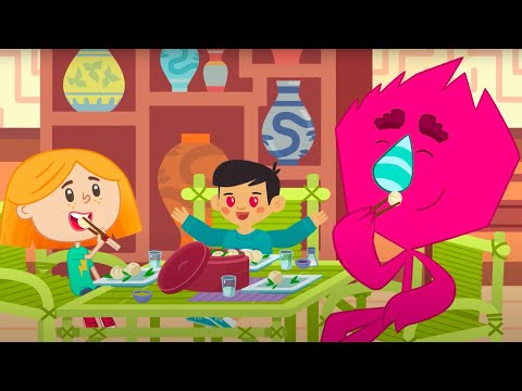 Мультик КАТЯ И ЭФ - Куда угодно дверь - 🍕 Кухни мира 🍔 Самые вкусные страны 🍢🍡