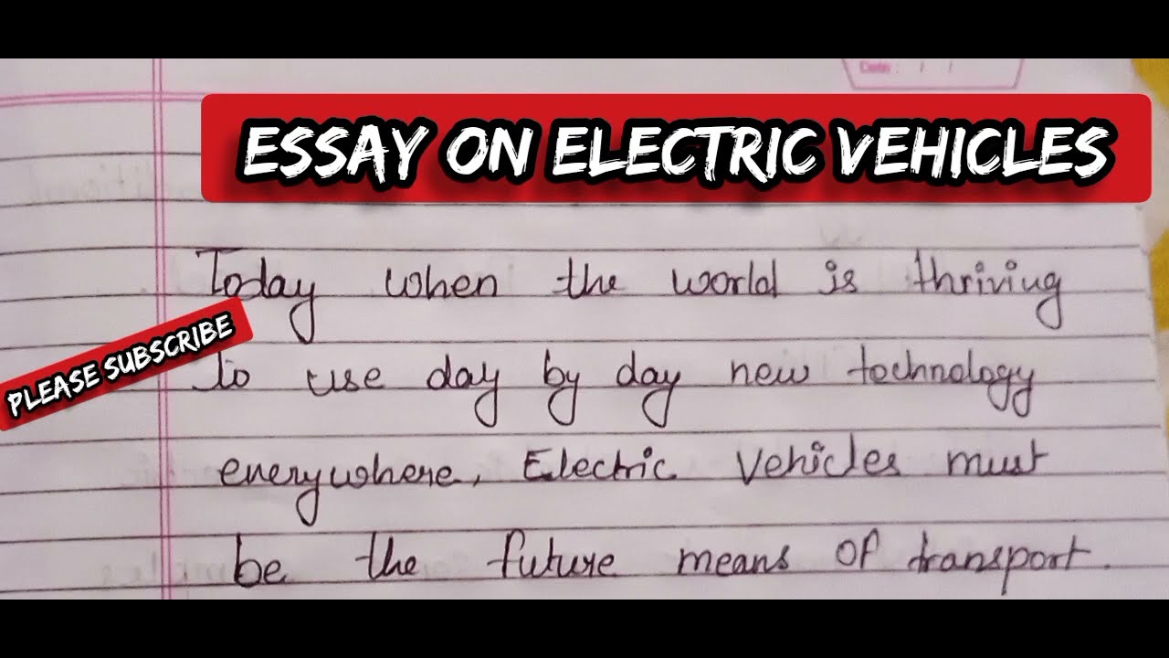 essay questions electric vehicles