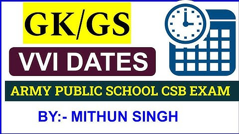 ARMY PUBLIC SCHOOL GK/GS | CLASS NO - 9 | APS CSB CLASSES | AWES OST CSB EXAM 2022  Mithun