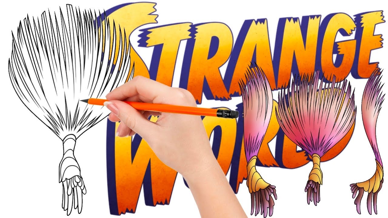 How to draw amazing creatures from Strange World