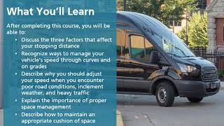 Safe and Smart Experienced Driver Training - Defensive Driving - Speed and Space Management