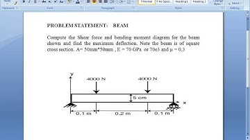 Ansys APDL Beam Problem No.2