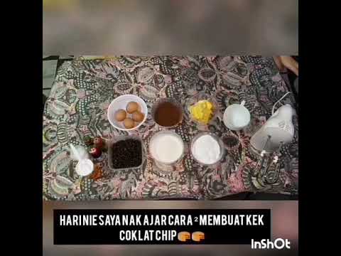 Resepi kek coklat chip mudah Dan senang - YouTube