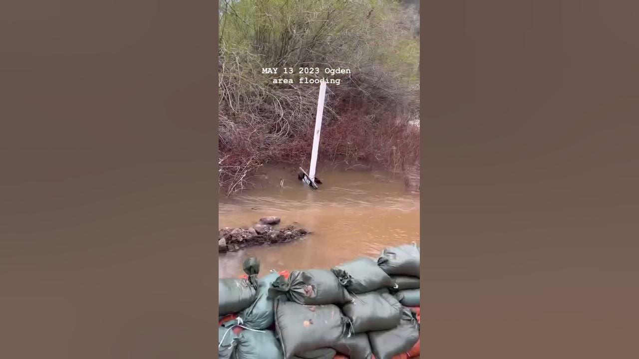 Ogden flooding May 13 2023 part 1 blindchickliving livingondialysis 