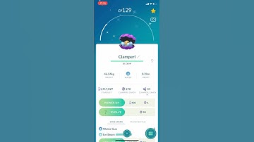 Shiny CLAMPERL Evolution!💜😍#pokemongo #pokemon #shiny #clamperl #huntail #headlight #battle #raid