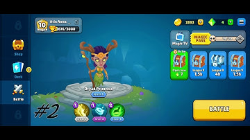Spell Arena Battle Royal gameplay best spell  Dryad Priestess Combo「Android」