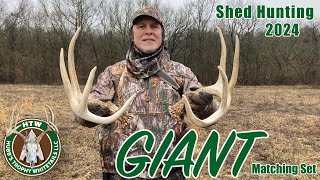 GIANT Matching Sheds | Nice Kansas Dead Head | Shed Hunting 2024 | S. 2 Ep. 1