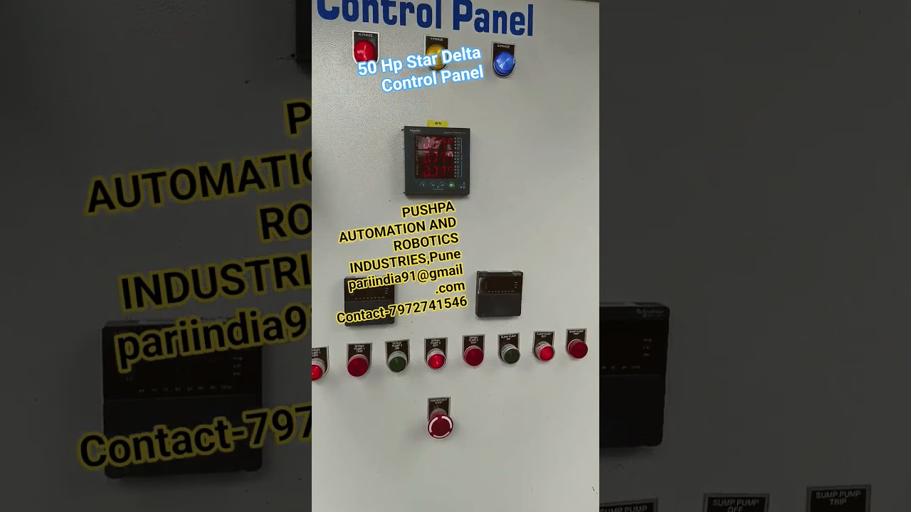 50 Hp Star Delta Control Panel Stardelta 50hp Electrical Pumpmotor Automation Shorts