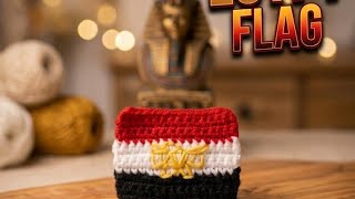 How to crochet Egypt Flag with all details| Crochet ideas | Fifa 2026