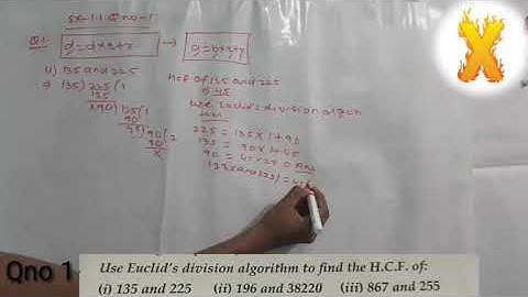 Class 10th Real Numbers chapter 1 Qno 1 Solution
