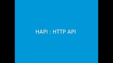 Part 1: Hapi Server Initialization