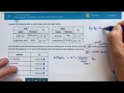 Video ALEKS - Predicting the Qualitative Acid-Base... - youtube