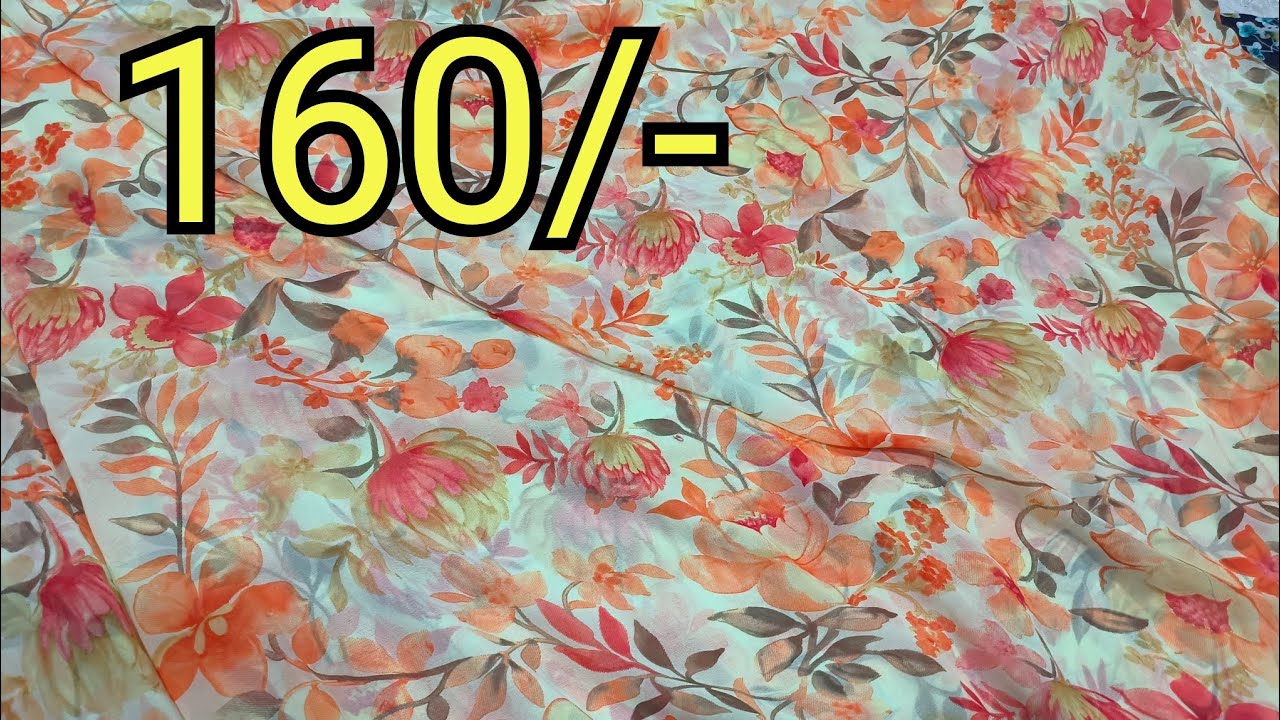 9703630885🌹❤️💯 4 to 4.5 meter Georgette cloth only 💃💃160/- ❤️🌹 