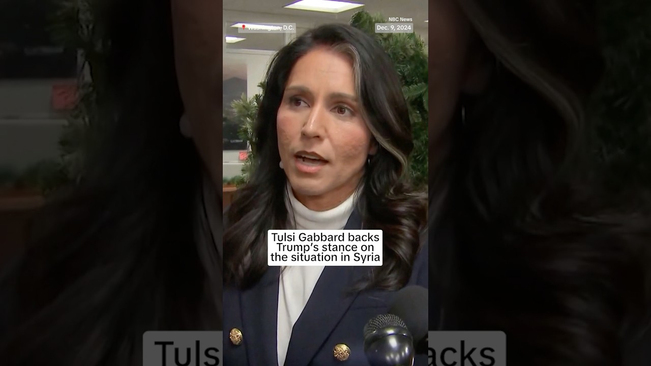 Tulsi Gabbard backs Trump’s stance on the situation in Syria