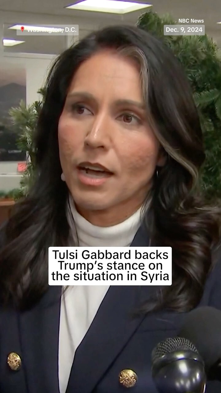 Tulsi Gabbard backs Trump's stance on the situation in Syria