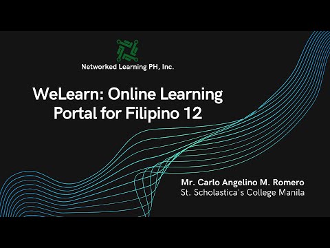 WeLearn: Online Learning Portal for Filipino 12 by Mr. Carlo Angelino M. Romero