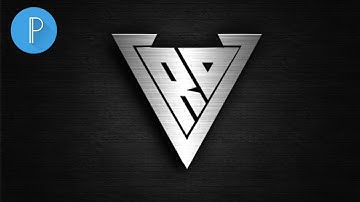 ROV Logo Design || How to Make Monogram Logo Design in Triangle Shape || Logo Design Pixellab