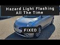 Nissan micra k12 hazard lights flashing constantly fixed