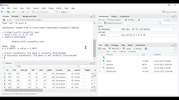 [Statistics with R] 5 - Shapiro-Wilk Test for Normality