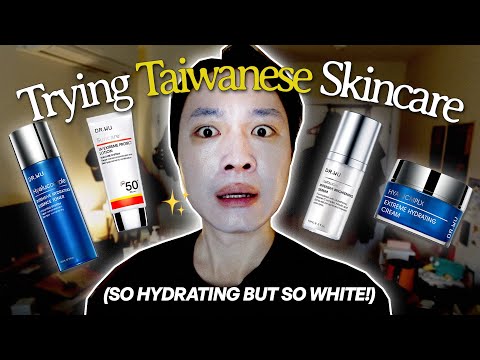 First Time Trying Taiwanese Skincare - DR. WU 🇹🇼✨ #taiwanbeauty