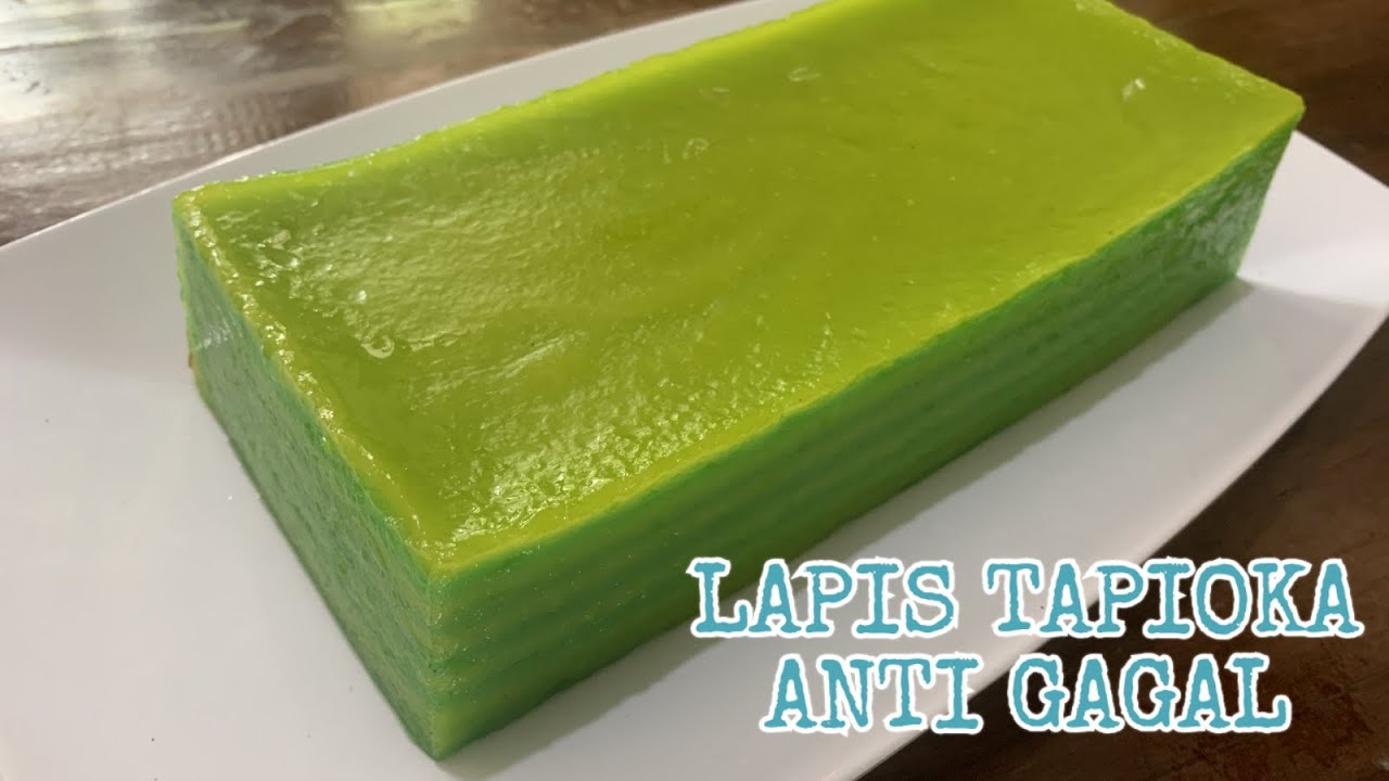 RESEP CARA MEMBUAT LAPIS TAPIOKA - YouTube