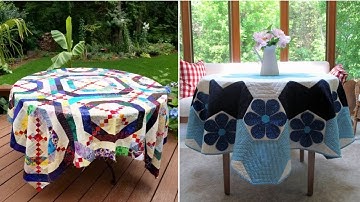💎DIY handmade quilted tablecloths and table toppers by pop up fashion 💕
