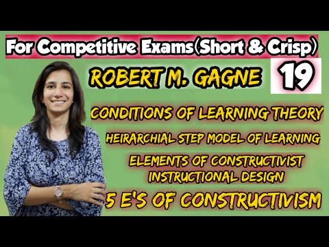 Robert M. Gagne-Conditions of Learning| 9 Events of Instruction| Hierarchical Step Model of Learning