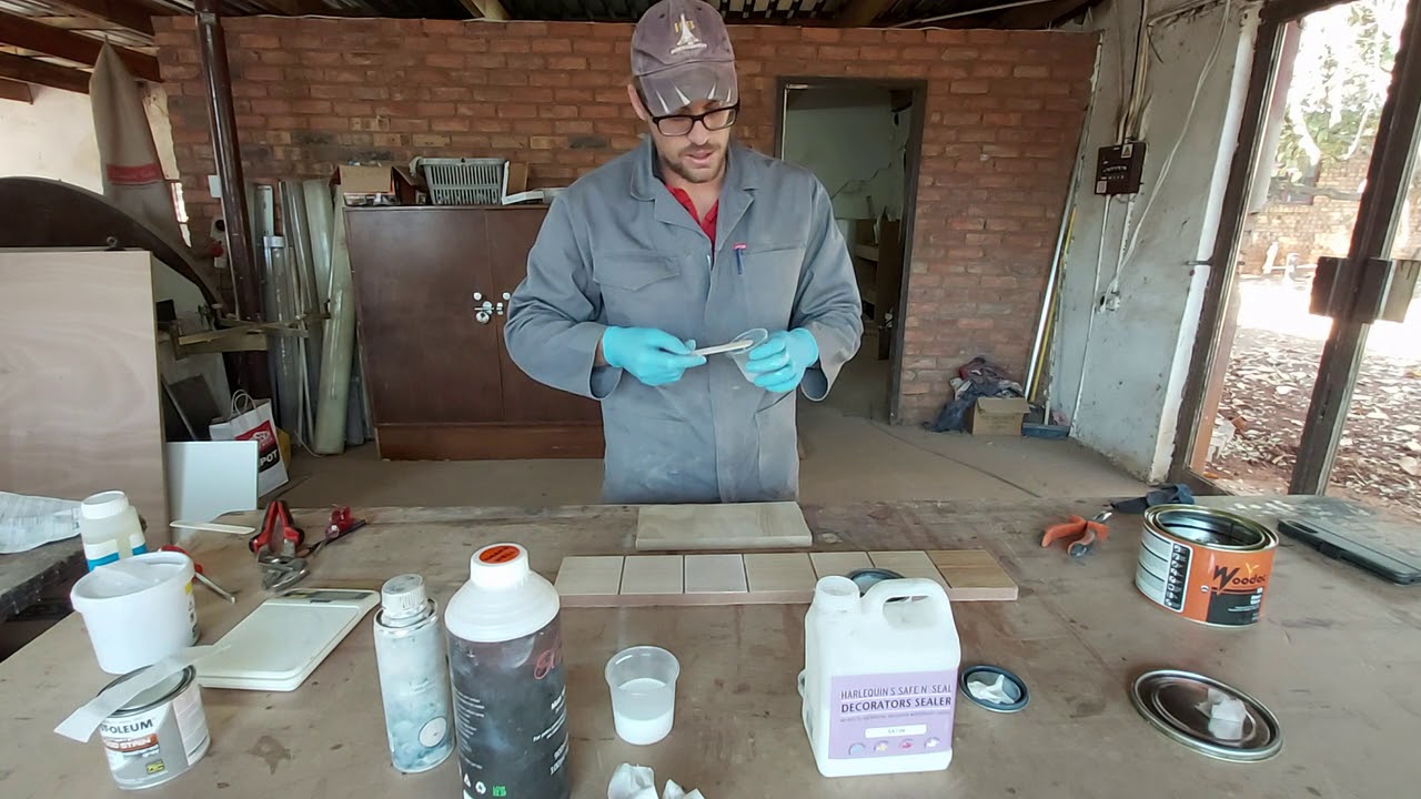 Applying Finishing to a Red Oak Sample YouTube